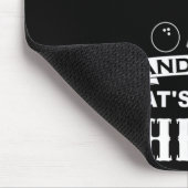 おもしろいボーリングチームパパギフトボーリングとビール マウスパッド (コーナー)