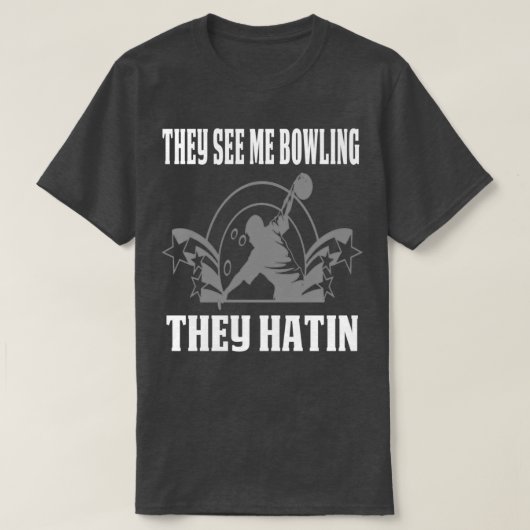 おもしろいボーリングデザイン私ボーリングT Tシャツ (デザイン正面)