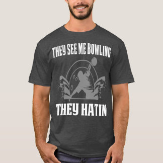 おもしろいボーリングデザイン私ボーリングT Tシャツ