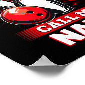 おもしろいボーリングボウリングをする人、 クリケットの投手のお気に入りのボウリングをする人、 クリケ ポスター (角)