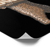 おもしろいボーリングボウリングをする人、 クリケットの投手ベアY素晴らしことわざ ポスター (角)