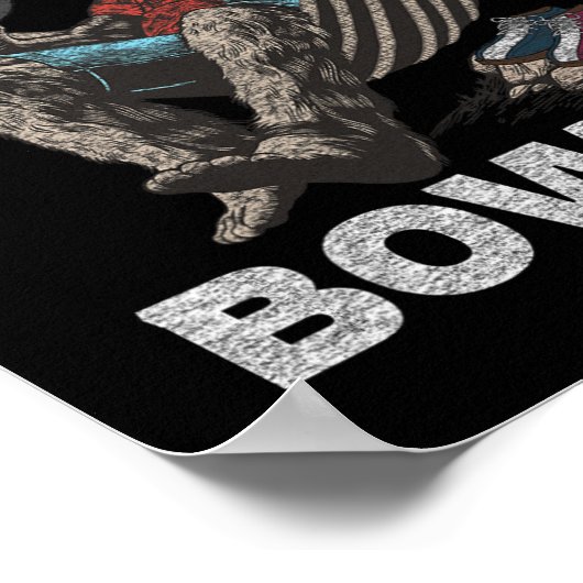 おもしろいボーリングボウリングをする人、 クリケットの投手レジェンダリーことわざ ポスター (角)