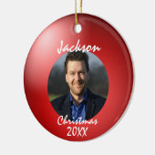 おもしろいボーリングボールクリスマスセラミックオーナメント セラミックオーナメント (左)