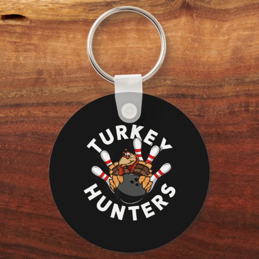 おもしろいボーリング子供へまたは大人のターキーハンター キーホルダー (正面)