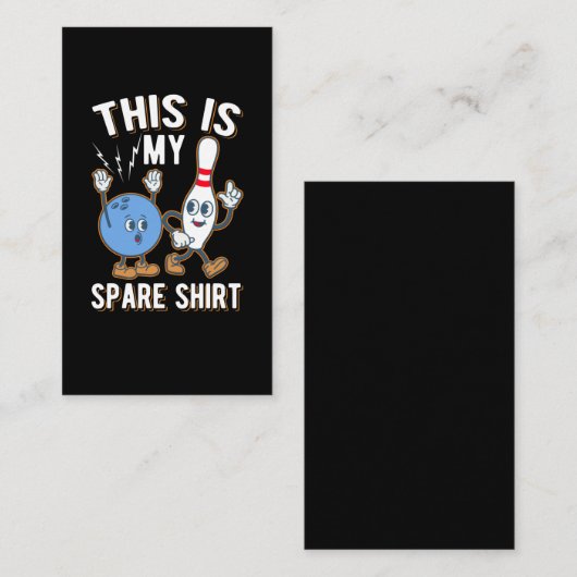 おもしろいボーリング引用文:これはスペア 名刺 (正面/裏面)