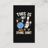 おもしろいボーリング引用文:これはスペア 名刺 (正面)