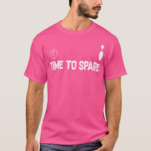 おもしろいボーリング時間 Tシャツ (正面)