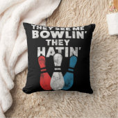 おもしろいボーリング男性へギフト女性又はパパ クッション (ブランケット)