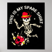 おもしろいボーリング男性へデザインと女性これが私の ポスター (正面)