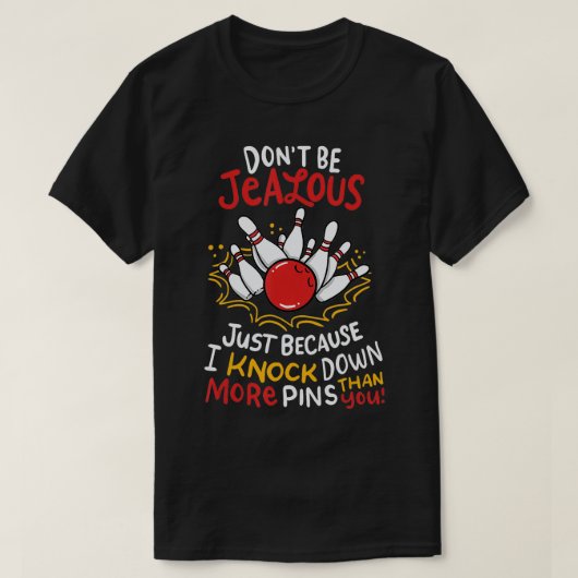 おもしろいボーリング1 Tシャツ (デザイン正面)
