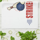 おもしろいボーリング キッチンタオル (折り畳み)