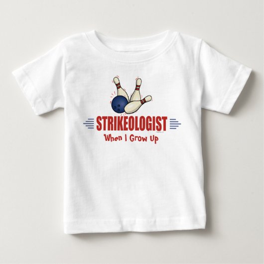 おもしろいボーリング ベビーTシャツ (正面)
