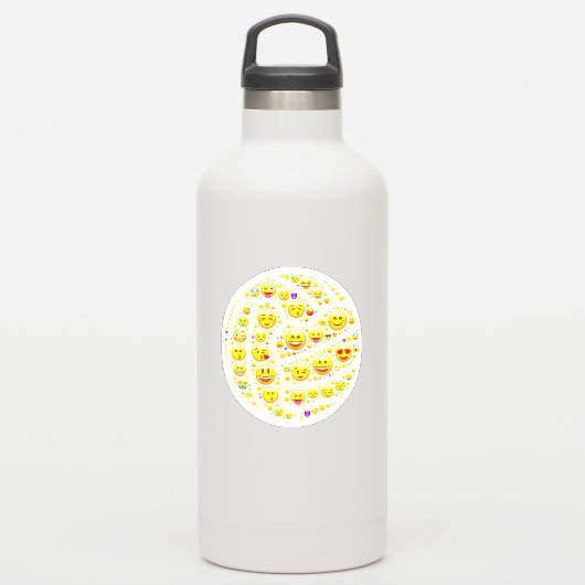 おもしろいボールテーマラウンドビニールネットボールシール シール (ウォーターボトル)