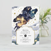 おもしろいボー宇宙誕生日 招待状 (スタンド正面)