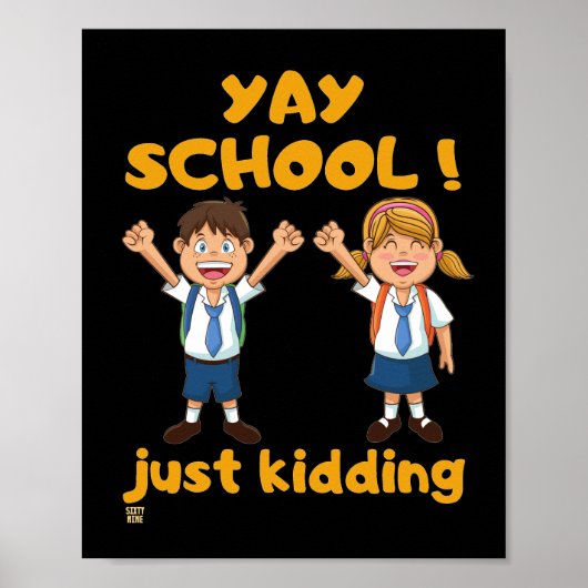 おもしろいポスター「YAY SCHOOL」 ポスター (正面)
