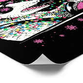 おもしろいポッサムラクーンレッツゴミ通りピンクChri ポスター (角)