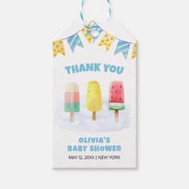 おもしろいポップクル準備アイスポップ・アートのクリームベビーシャワー ギフトタグ
