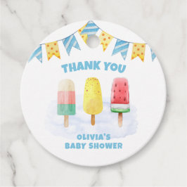 おもしろいポップクル準備アイスポップ・アートのクリームベビーシャワー フェイバータグ