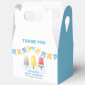 おもしろいポップクル準備アイスポップ・アートのクリームベビーシャワー フェイバーボックス (見開き)