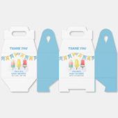 おもしろいポップクル準備アイスポップ・アートのクリームベビーシャワー フェイバーボックス (見開き)