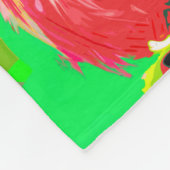 おもしろいポップ・アートのアートトイプードル フリースブランケット (角)