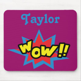 おもしろいポップ・アートのアートワウ マウスパッド