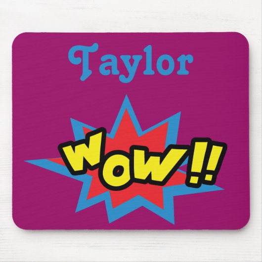 おもしろいポップ・アートのアートワウ マウスパッド (正面)