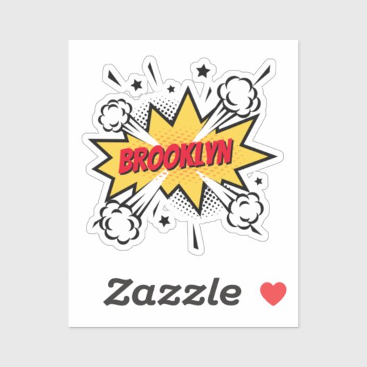 おもしろいポップ・アートのアート漫画ブックスタイル吹き出しロゴ シール (シート)