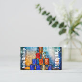 おもしろいポップ・アートのカスタマイズユニーク可能 名刺 (スタンド正面)