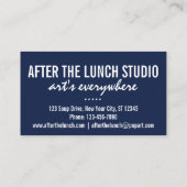 おもしろいポップ・アートのカスタマイズユニーク可能 名刺 (裏面)