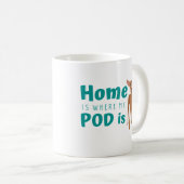 おもしろいポデコ犬の漫画 コーヒーマグカップ (正面右)