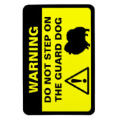 おもしろいポメラニア犬ガードドッグ警告標識 マグネット (縦)