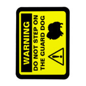 おもしろいポメラニア犬ガードドッグ警告標識 マグネット (縦)