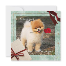 おもしろいポメラニア犬クリスマス私は良いフラットカードだった