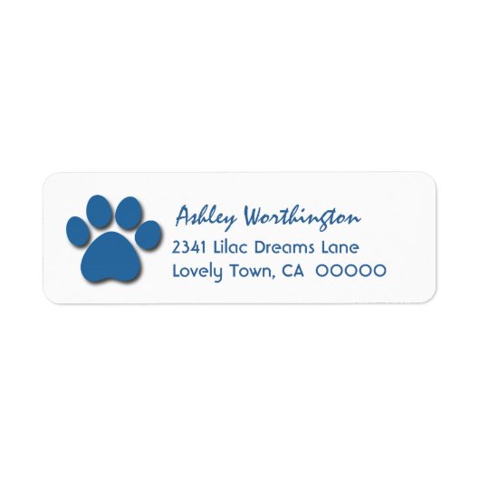 おもしろいポープリントfor Dog Lover V02 BLUE ラベル (正面)