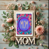 おもしろいマかわいらしムフローラ母の日のインスピレーション カード