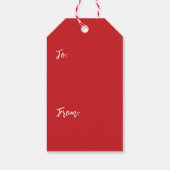 おもしろいマイオウィカタマスキャッツクリスマスツリーカスタム ギフトタグ (裏面)