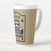 おもしろいマイルストン誕生日ザヒル カフェラテマグ (右アングル)