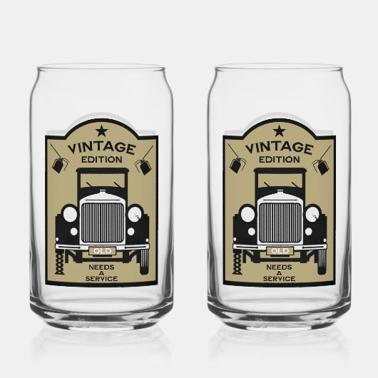 おもしろいマイルストン誕生日ザヒル ガラス缶 (正面)