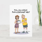 おもしろいマイルストーン60誕生日 カード (正面)