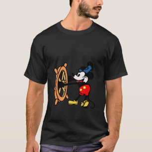 おもしろいマウス漫画スチームボートウィリーオリジナル Tシャツ