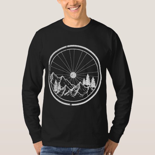 おもしろいマウンテンバイク – MTBサイクリング自転車サイクリング Tシャツ (正面)