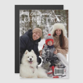 おもしろいマガジンカバースタイルクリスマスフォト (正面/裏面)