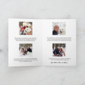 おもしろいマガジンカバースタイルクリスマスフォト シーズンカード (内部)