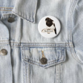 おもしろいマギドリ(名前をカスタムするまたは文字) 缶バッジ (インサイチュ)