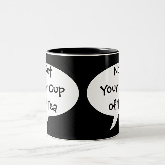 おもしろいマグないあなたのお茶 ツートーンマグカップ (中央)