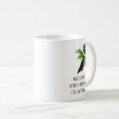 おもしろいマグピー引用文マイスピリットアニマルスパークリー コーヒーマグカップ (正面右)