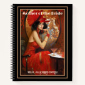 おもしろいマザーオブザブライドレトロ ノートブック (正面)