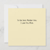 おもしろいマザーヘンアドバイスマザーズデイ (裏面)