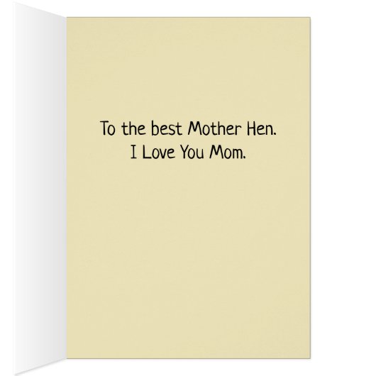 おもしろいマザーヘンアドバイスマザーズデイ (内側 (右))